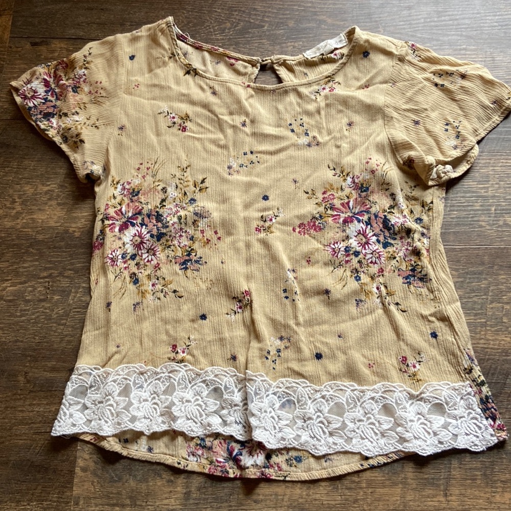 Lacey Boho Floral Top